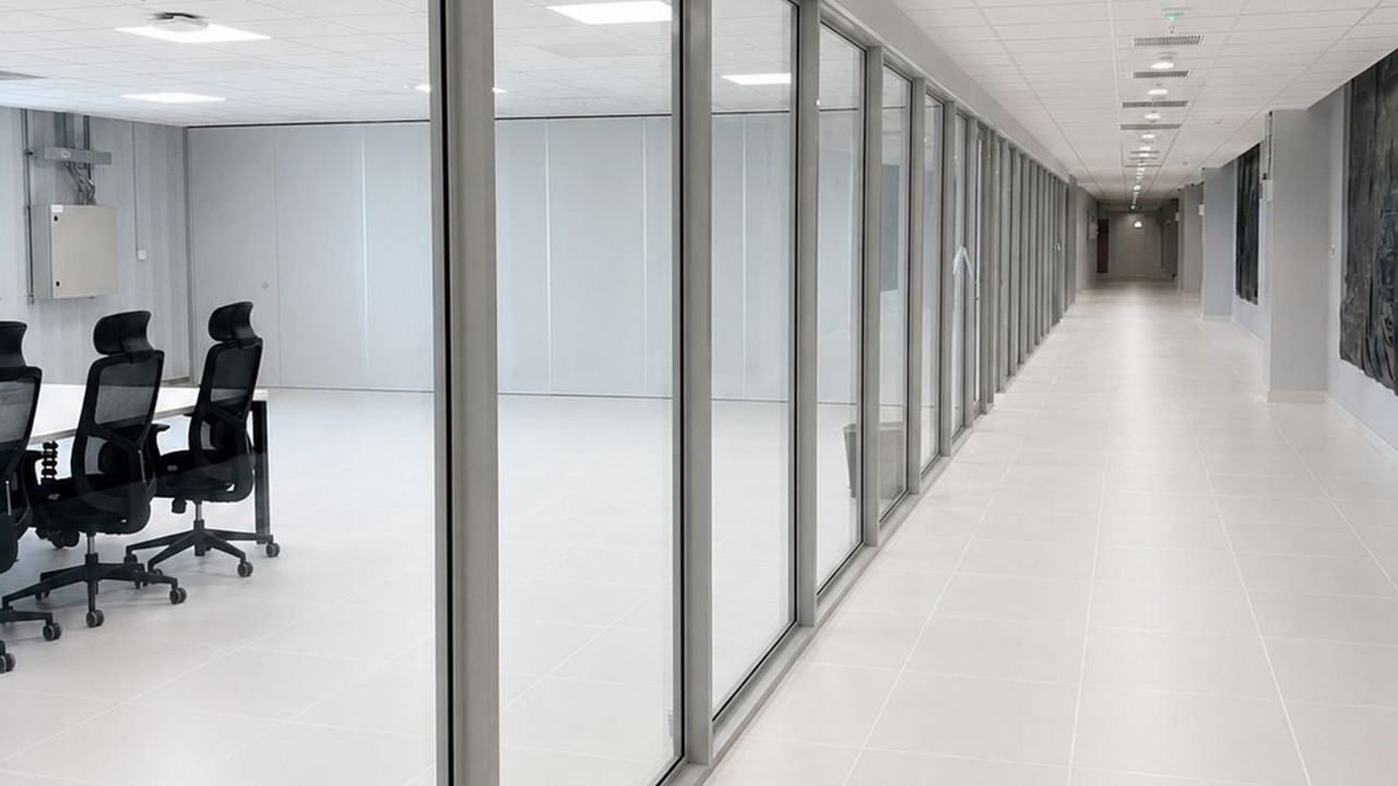 Premium glass façade and modern architectural finishing